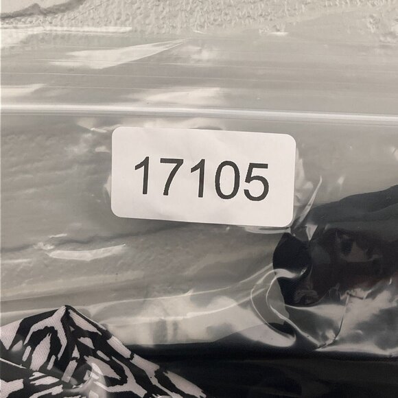 Maxine Hollywood 1pc‎ Swimsuit Women 12 Black White Ruffle Lagenlook Bra Pads - Picture 7 of 8